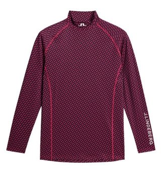 J.Lindeberg Ello Compression Print top de hombre, tour geo navy