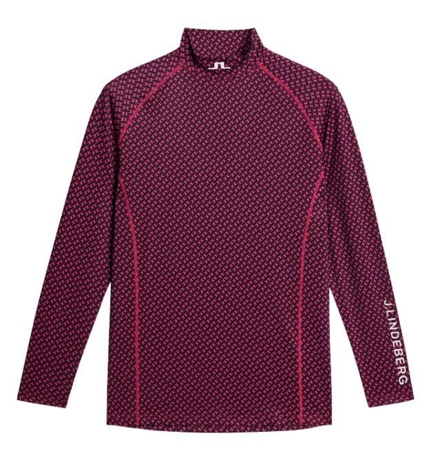 J.Lindeberg Ello Compression Print top de hombre, tour geo navy