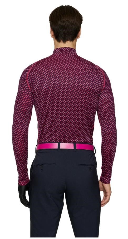J.Lindeberg Ello Compression Print top de hombre, tour geo navy