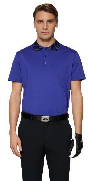 J.Lindeberg Karter polo de hombre, clematis blue