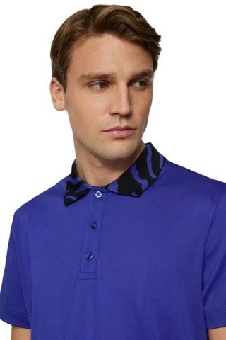 J.Lindeberg Karter polo de hombre, clematis blue