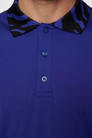 J.Lindeberg Karter polo de hombre, clematis blue
