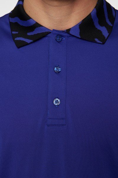 J.Lindeberg Karter polo de hombre, clematis blue