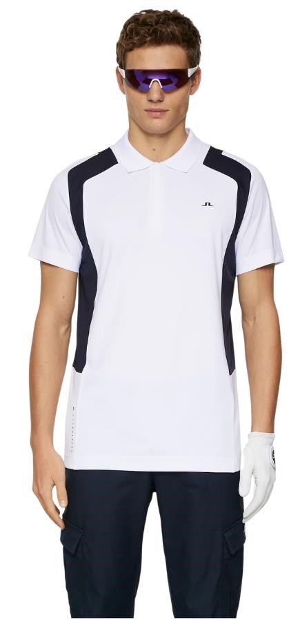J.Lindeberg Legacy polo de hombre, blanco