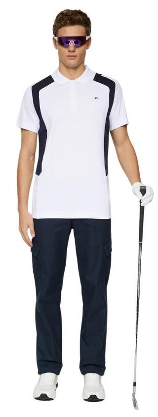 J.Lindeberg Legacy polo de hombre, blanco