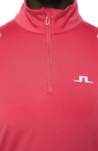 J.Lindeberg Mae Quarter Zip Mid capa intermedia de mujer, azalea