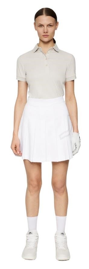 J.Lindeberg Tour Tech polo de mujer, moonbeam
