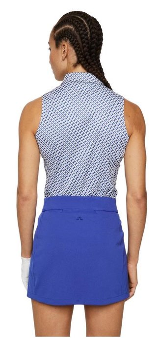 J.Lindeberg Dena Print Sleeveless camiseta de mujer sin mangas, tour geo moonbeam