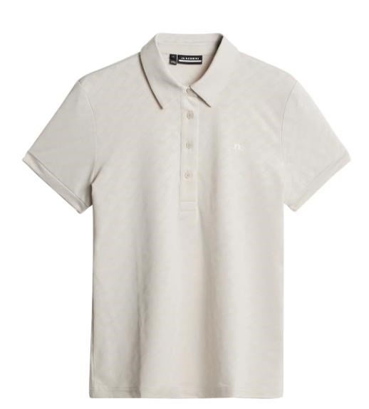 J.Lindeberg Alaya Jacquard polo de mujer, moonbeam