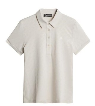 J.Lindeberg Alaya Jacquard polo de mujer, moonbeam
