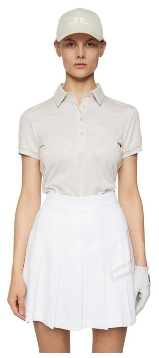 J.Lindeberg Alaya Jacquard polo de mujer, moonbeam