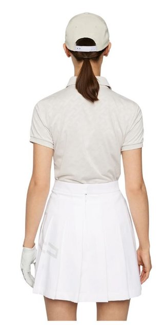 J.Lindeberg Alaya Jacquard polo de mujer, moonbeam
