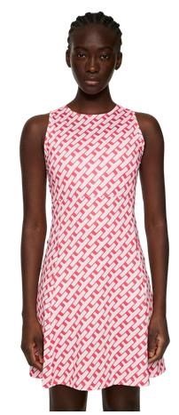 J.Lindeberg Cora Print vestido de mujer, tour geo pink