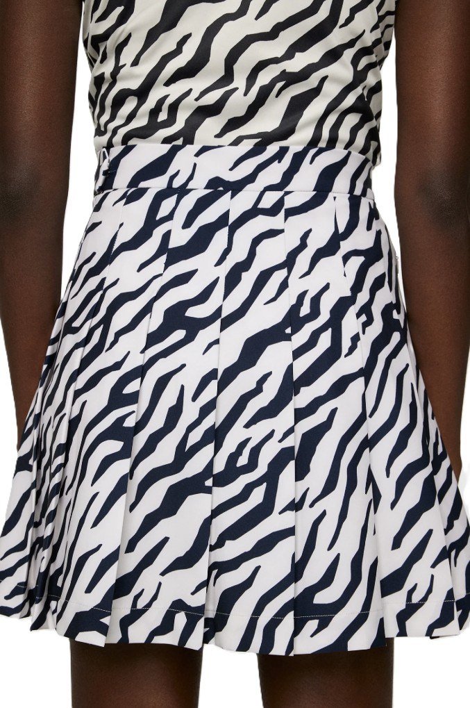 J.Lindeberg Adina Print falda de golf para mujer, tour tiger moonbeam