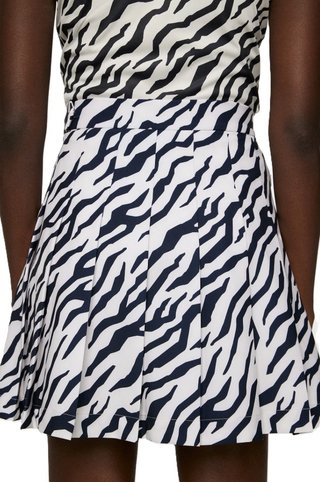 J.Lindeberg Adina Print falda de golf para mujer, tour tiger moonbeam