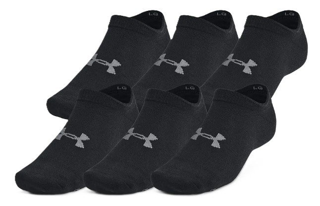 Under Armour Essential No Show calcetines unisex (6 pares), negro