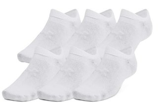 Under Armour Essential No Show calcetines unisex (6 pares), blancos