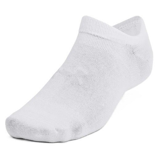 Under Armour Essential No Show calcetines unisex (6 pares), blancos