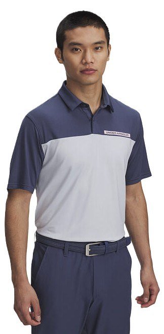 Under Armour T2G Color Block polo de hombre, downpour gray
