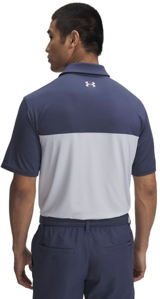 Under Armour T2G Color Block polo de hombre, downpour gray