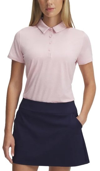Under Armour Playoff SS polo de mujer, prime pink