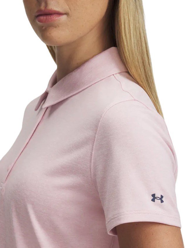 Under Armour Playoff SS polo de mujer, prime pink