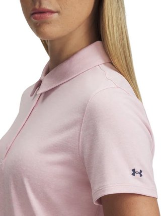 Under Armour Playoff SS polo de mujer, prime pink