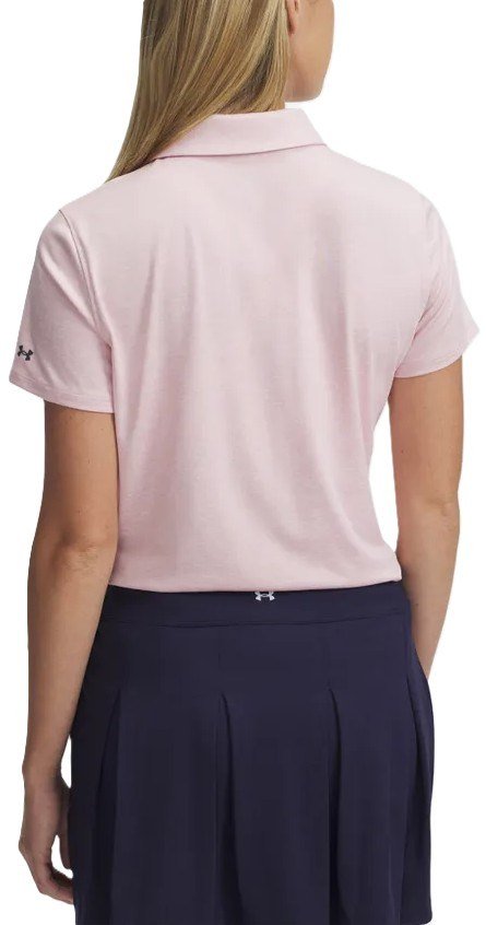 Under Armour Playoff SS polo de mujer, prime pink