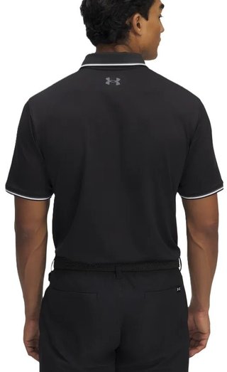 Under Armour Playoff 3.0 Rib polo de hombre, negro