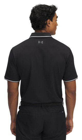 Under Armour Playoff 3.0 Rib polo de hombre, negro