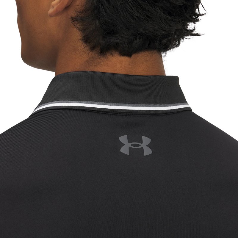 Under Armour Playoff 3.0 Rib polo de hombre, negro