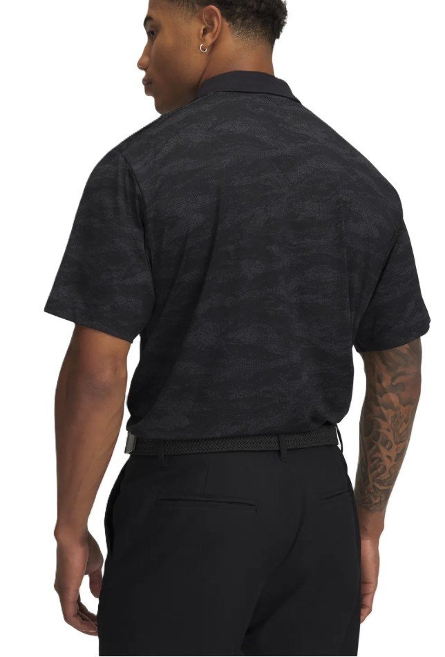 Under Armour Drive Chill Printed polo de hombre, negro