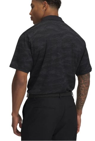 Under Armour Drive Chill Printed polo de hombre, negro