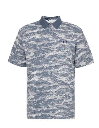 Under Armour Drive Chill Printed polo de hombre, downpour gray