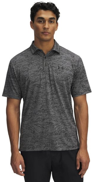 Under Armour Drive Jacquard polo de hombre, negro