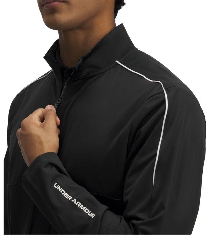 Under Armour Drive Wind Half Zip chaqueta cortavientos para hombre, negra