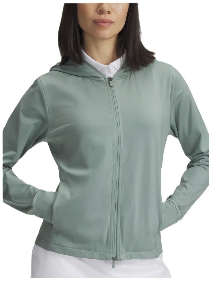 Under Armour Drive Full Zip HD sudadera de mujer, verde silica