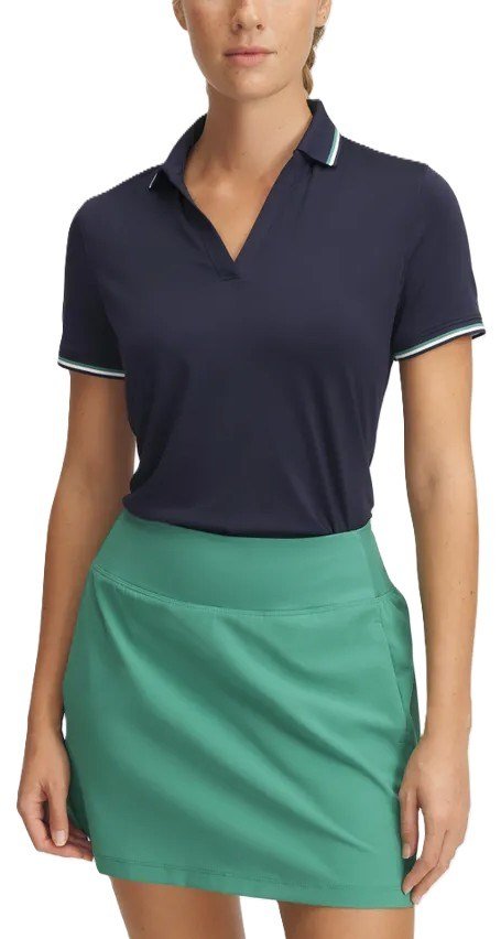 Under Armour Drive SS Rib polo de mujer, midnight navy