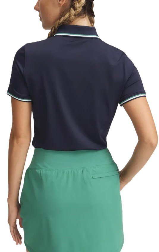 Under Armour Drive SS Rib polo de mujer, midnight navy