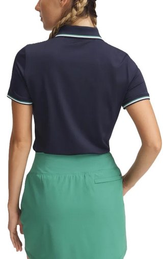 Under Armour Drive SS Rib polo de mujer, midnight navy