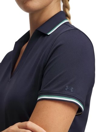 Under Armour Drive SS Rib polo de mujer, midnight navy
