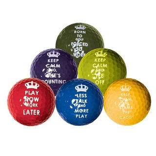 Longridge Keep Calm pelotas de golf, mix de colores