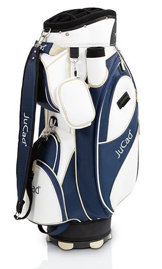 JuCad Style cart bag, blanco/azul