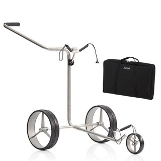 JuCad Titan trolley manual de 3 ruedas + bolsa de transporte JTT, titanio