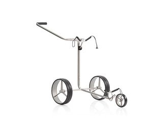 JuCad Titan trolley manual de 3 ruedas + bolsa de transporte JTT, titanio