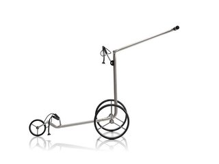 JuCad Titan trolley manual de 3 ruedas + bolsa de transporte JTT, titanio