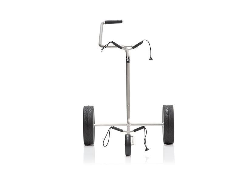 JuCad Titan trolley manual de 3 ruedas + bolsa de transporte JTT, titanio