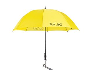 JuCad paraguas de golf telescópico 68" con pin, amarillo