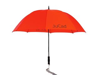 JuCad paraguas de golf telescópico 68" con pin, rojo