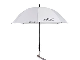 JuCad paraguas de golf telescópico 68" con pin, blanco